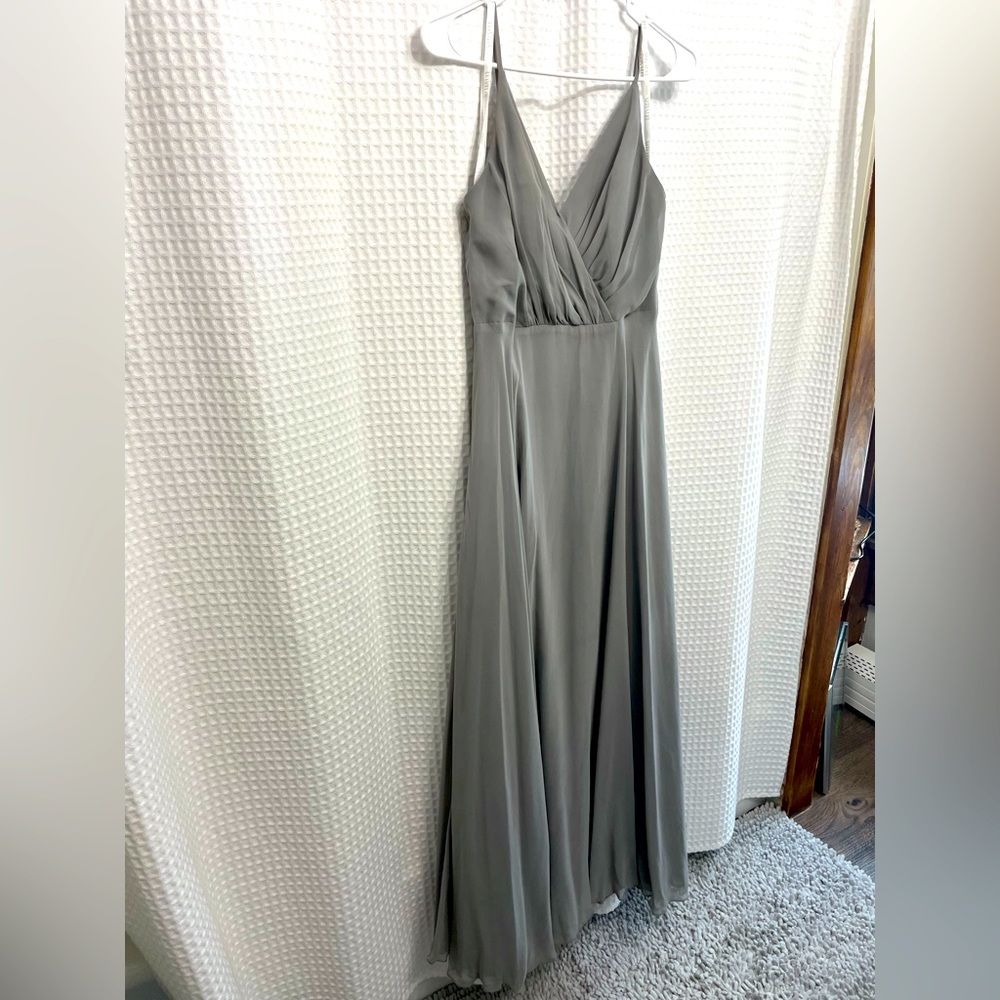 David’s Bridal Bridesmaid dress Gray size 8